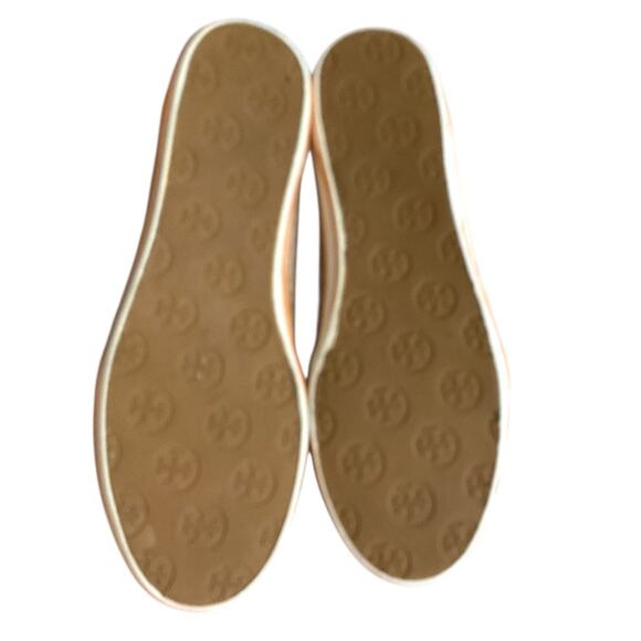 Tory Burch Linen Orange Logo Espadrille Flats Women's Slip On Comfort Shoes 7M - Picture 9 of 9